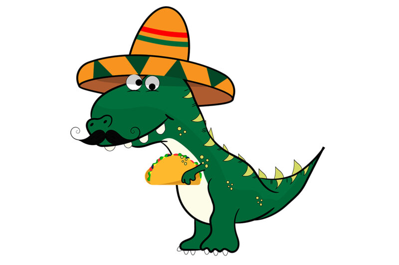 Dinosaur Cinco De Mayo