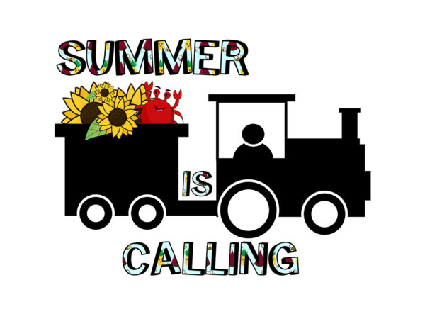 Summer is calling vector design