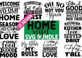Home Sign SVG Design Bundle