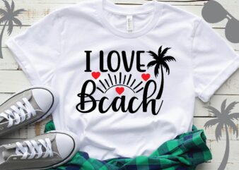 i love beach T-Shirt