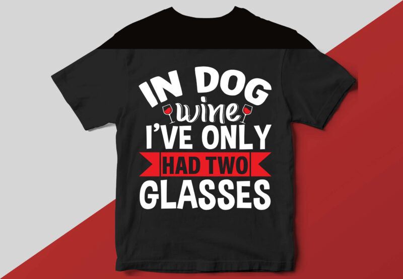 Wine T shirt Design Template