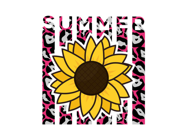 Sunflower sublimation t shirt template vector