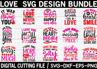 Love SVG Bundle cut file for sale! t shirt vector graphic