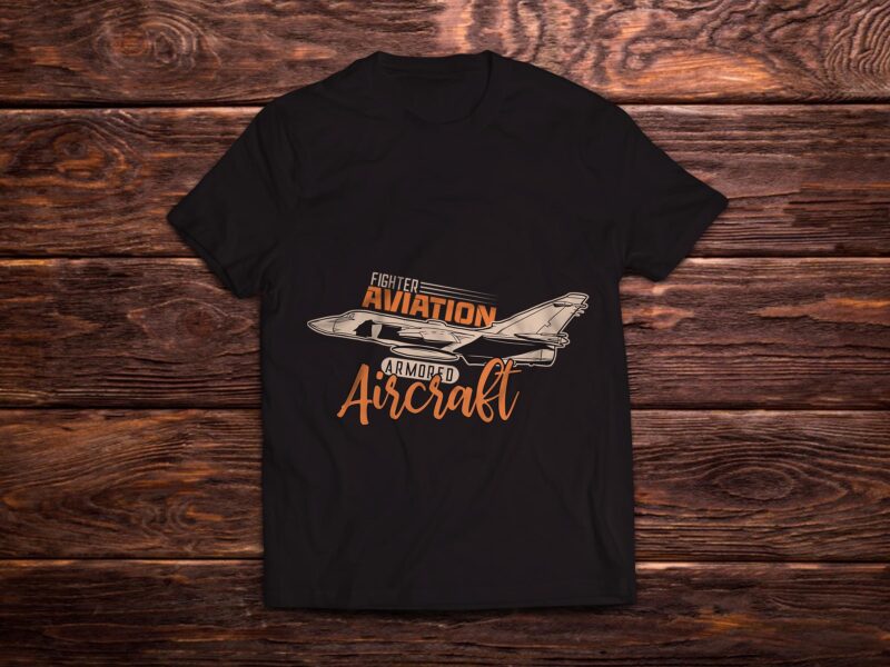 Military combat aircraft, t-shirt design