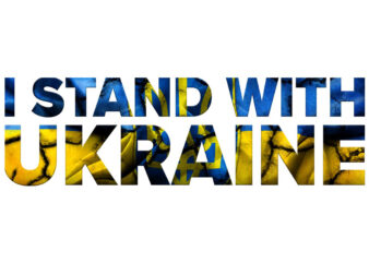 I Stand With Ukraine Pattern Tshirt Design