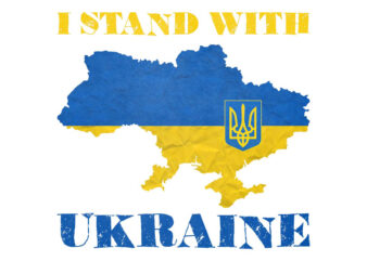 I Stand With Ukraine Land Tshirt Design