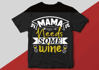 Wine T shirt Design Template