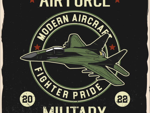 Aircraft, fighter, t-shirt design