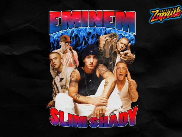Eminem vintage tshirt design