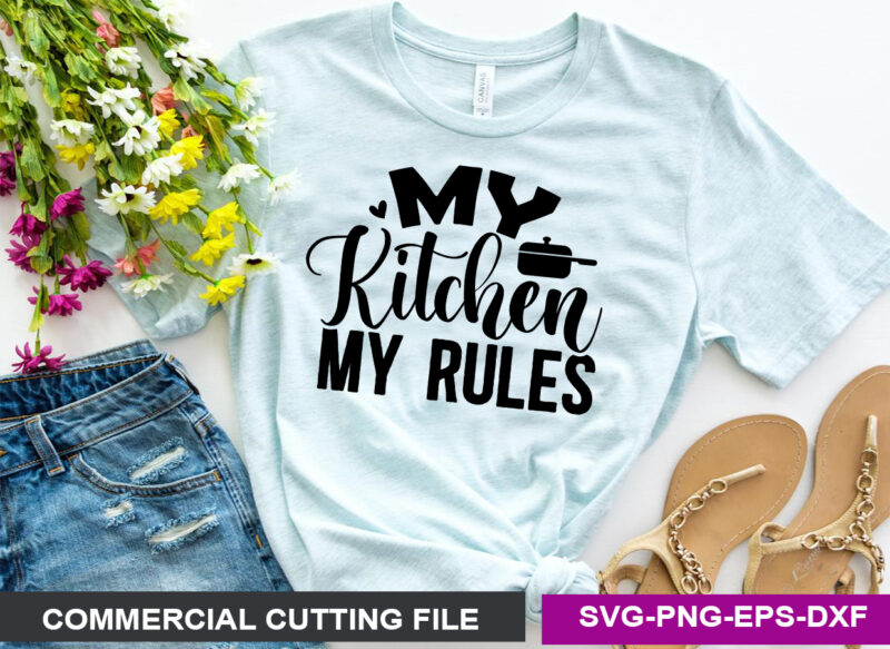 Kitchen SVG T shirt Design Bundle