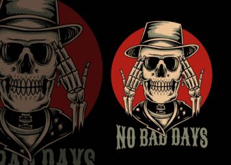 No bad days t-shirt template