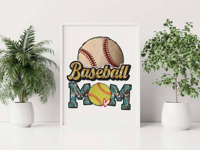 Baseball Mom Tshirt Design