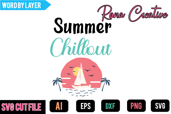 Summer chillout t shirt design