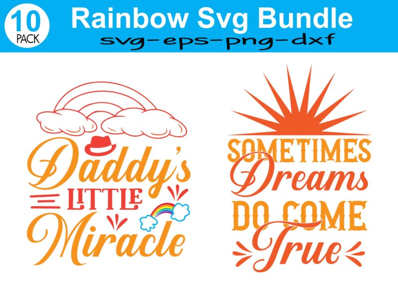 Rainbow SVG Bundle,Cloud,Weather svg,Rainbow,Cut file,Kids,Baby,PNG,Printable,Cricut,Silhouette,Commercial use,Instant download