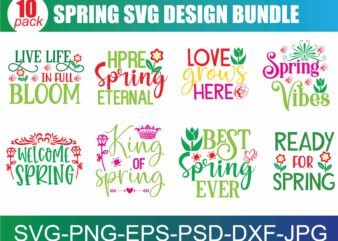 Spring SVG bundle by Oxee, hello spring cut digital file, hand drawn spring flower wreath svg, spring market SVG cut file, cricut spring