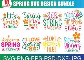 Spring SVG bundle by Oxee, hello spring cut digital file, hand drawn spring flower wreath svg, spring market SVG cut file, cricut spring t shirt template vector