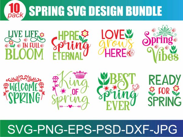Spring svg bundle by oxee, hello spring cut digital file, hand drawn spring flower wreath svg, spring market svg cut file, cricut spring t shirt template vector