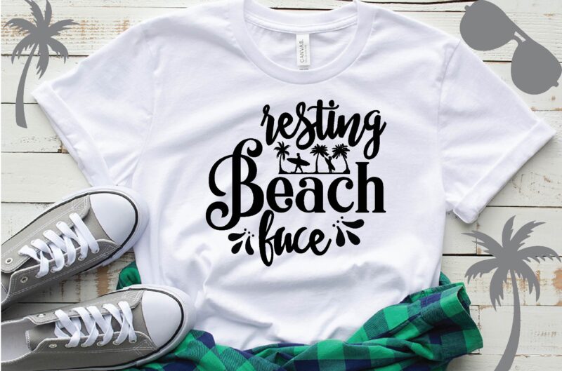 resting beach face T-Shirt