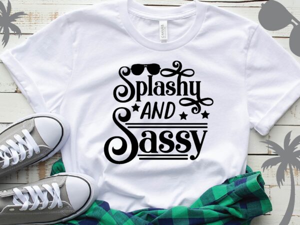 Splashy and sassy t-shirt