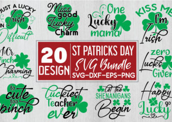 st patricks day svg bundle t shirt template vector