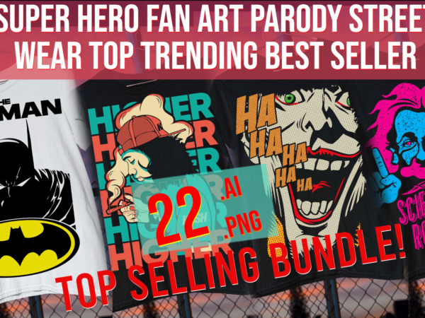 Super hero fan art parody street wear top trending best seller fashion t shirt template vector