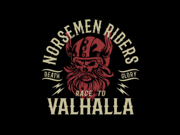 Norsemen riders T shirt vector artwork