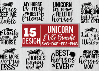 Unicorn SVG BUndle t shirt vector graphic