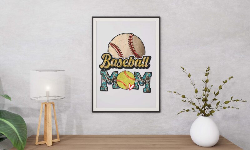 Baseball Mom Tshirt Design