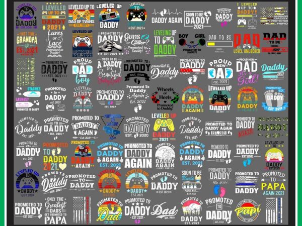 79+ promoted to daddy png file for sublimation, sublimate designs, papa quote, vintage daddy design, level up to daddy png, digital download 1000036203