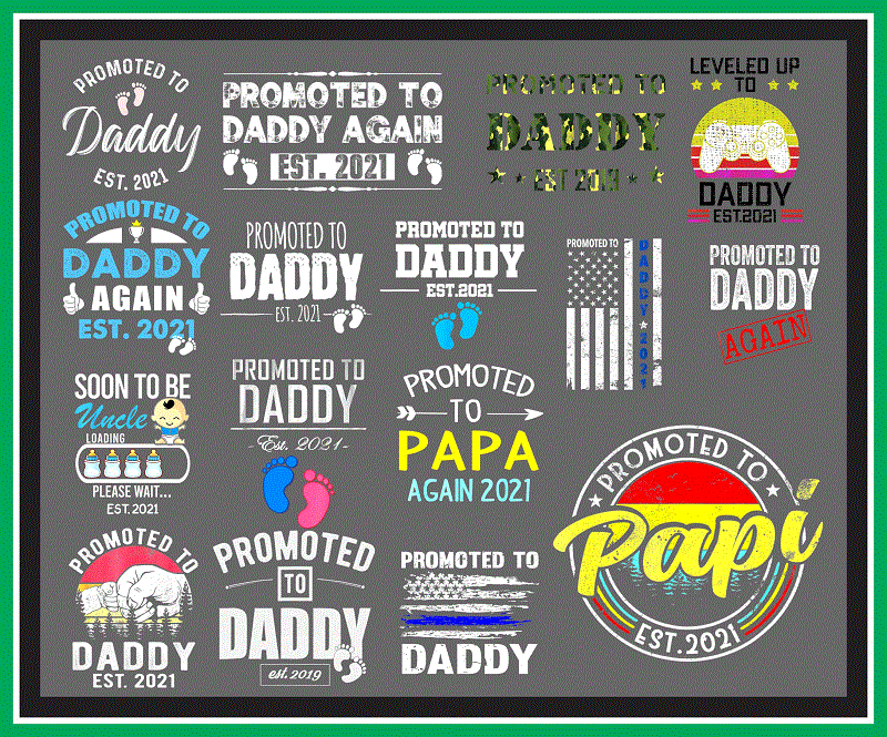 79+ Promoted To Daddy PNG File For Sublimation, Sublimate Designs, Vintage Daddy Design, Levelup To Daddy, png Download, Digital 1000036203