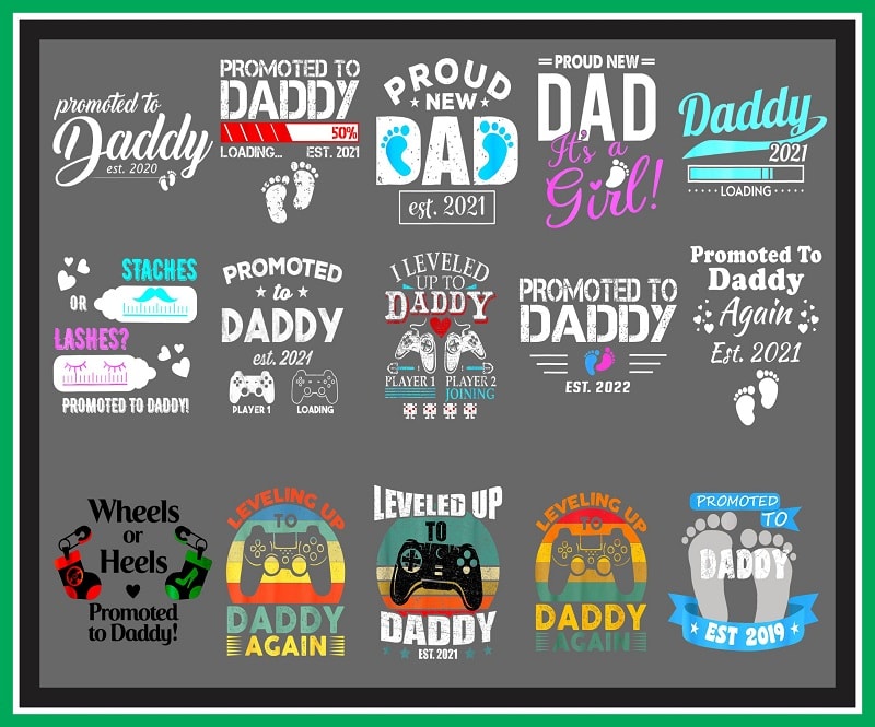79+ Promoted to Daddy PNG File for Sublimation, Sublimate Designs, Papa Quote, Vintage Daddy Design, Level up to Daddy PNg, Digital Download 1000036203