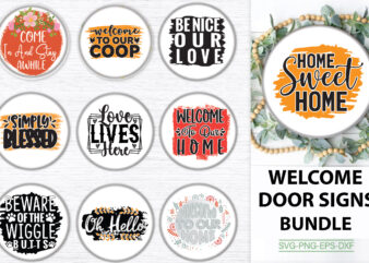 Welcome Door Signs Bundle