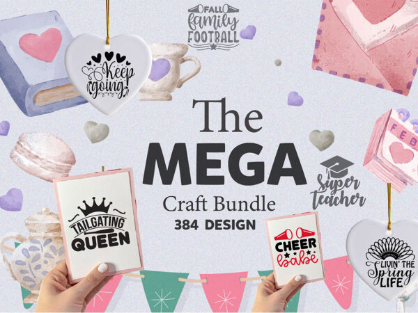 The mega craft bundle t shirt designs for sale
