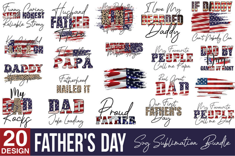 Father’s Day SVG Sublimation Bundle