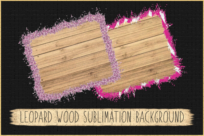 Leopard Wood Sublimation Background