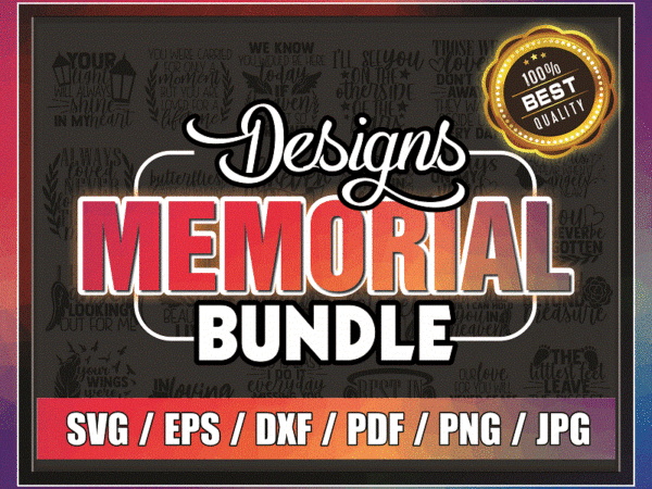 Memorial svg bundle, memorial svg cut files, instant download, commercial use, vector clip art, memorial svg, in memory of, rip 782857210