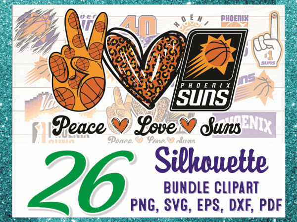 Bundle 26 peace love sun clipart, silhouette, svg, png, phoenix sun png, football suns, we are phx svg, eps, dxf, png files, digital design 1023623828