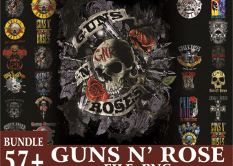 Bundle 59 Designs Guns N Rose png, Skull, Rock Classic, Rock Lover, Digital Designs, Printable, Instant Download 1032720867