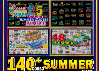 Combo 140+ Summer SVG Bundle, Hola Beaches Cut File, Beach Svg, Mermaid Svg, Summer Clipart, Beach Shirt Svg, Instant Download CB775219310