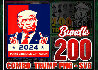 Combo 200 Trump Svg Bundle, Donald Trump png svg, Supporter trump png, Make America Great Again, Donald Trump Face Vector, Digital Download CB1006742590