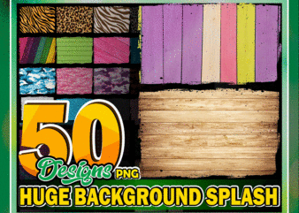 Bundle 50 Huge Background Splash PNG, Bundle Clipart Frame, Leopard ,Animal Print Cheetah,Wood Watercolor, Sublimation design, Digital Download 896131208
