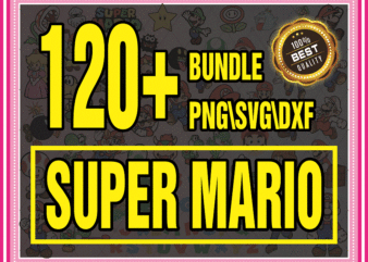 120+ Super Mario SVG PNG DXF Bundle, Super Mario Svg, Super Mario Alphabet, Peach Princess, Koopa Troopa, Goomba Svg, Super Mario World Svg 926322408