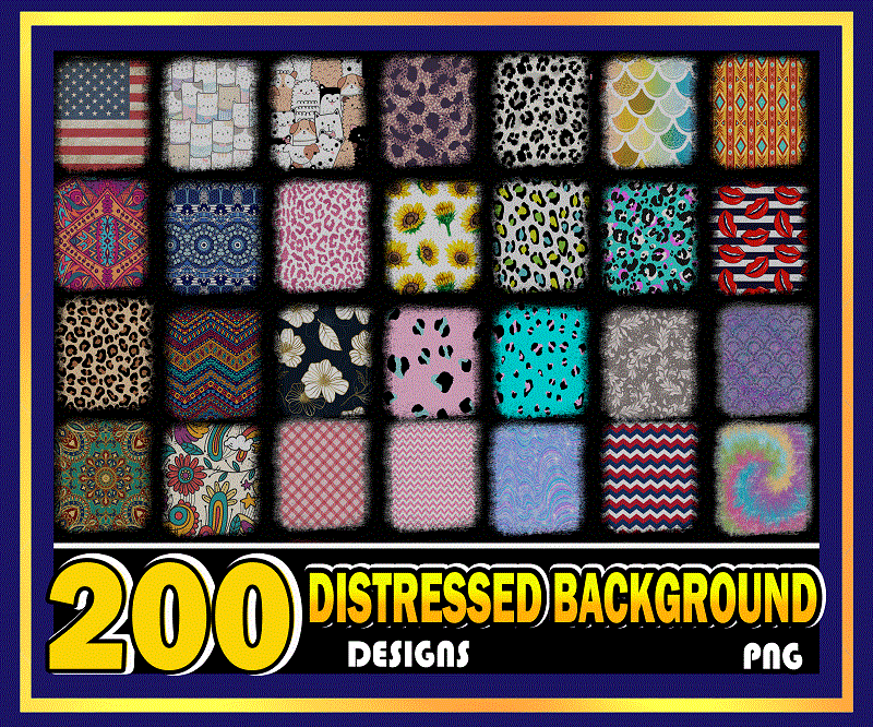 200 Designs Distressed Background PNG Bundle, Limited Time Price, Sublimation Background, Background Design Download, PNG Background 957587065