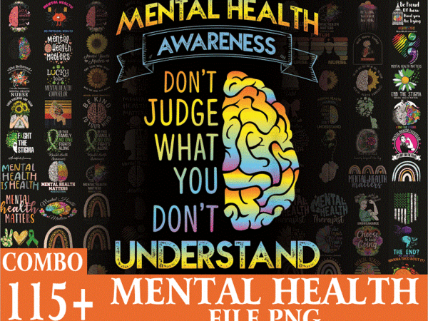 Combo 115 mental health png bundle, mental health awareness png, depression awareness png, semicolon png, digital download 962123394 t shirt vector file