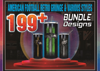 199 American football retro grunge & various styles Tumbler Designs 20oz Skin 1001247386 ny Straight Bundle, Bundle Template for Sublimation, Full Tumbler Wrap, PNG Digital Download