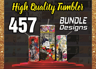 457 High Quality Tumbler Designs 20oz Skinny Straight Bundle, Bundle Template for Sublimation, Full Tumbler Wrap, PNG Digital Download 1001247386