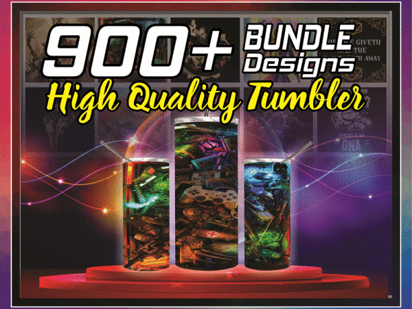 900 high quality tumbler designs 20oz skinny straight bundle, bundle template for sublimation, full tumbler wrap, png digital download 1001247386