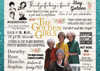 Golden Girls Fan Sheet, Waterslide Sheet, Collage, PNG Sublimation, Digital File, Digital Download 971101672