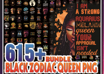 Combo 615+ Black Zodiac Queen PNG, 12 Zodiac Birthday Png Bundle, 12 Horoscope Symbols Png, Queens Are Born Png, Black Queen Zodiac WordArt 975729377 t shirt vector file