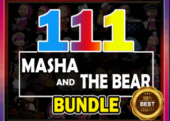 111 Masha and the Bear png, Masha and the Bear ClipArt- PNG Images 300dpi Digital, Clip Art, Instant Download, Graphics Transparent Background Scrapbook 971446232